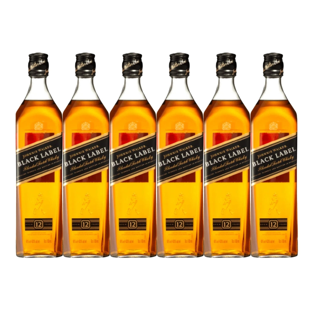Johnnie Walker Black Label 12 Year Old Whisky 70cl (6bottles)