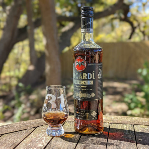 Bacardi Black Rum 75cl (2 bottles) with FREE Black Tote Bag
