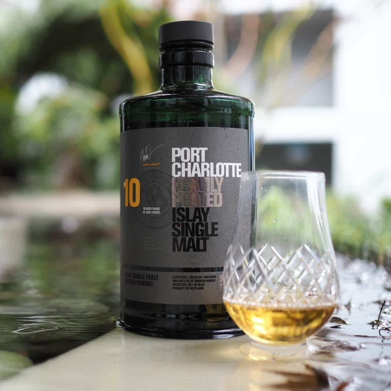 Port Charlotte 10 Year Old Islay Single Malt 70cl + Free Laddie Spey Tumbler