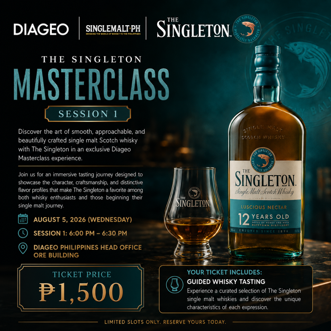 Diageo Singleton Masterclass (Session 1 - August 5, 2026)
