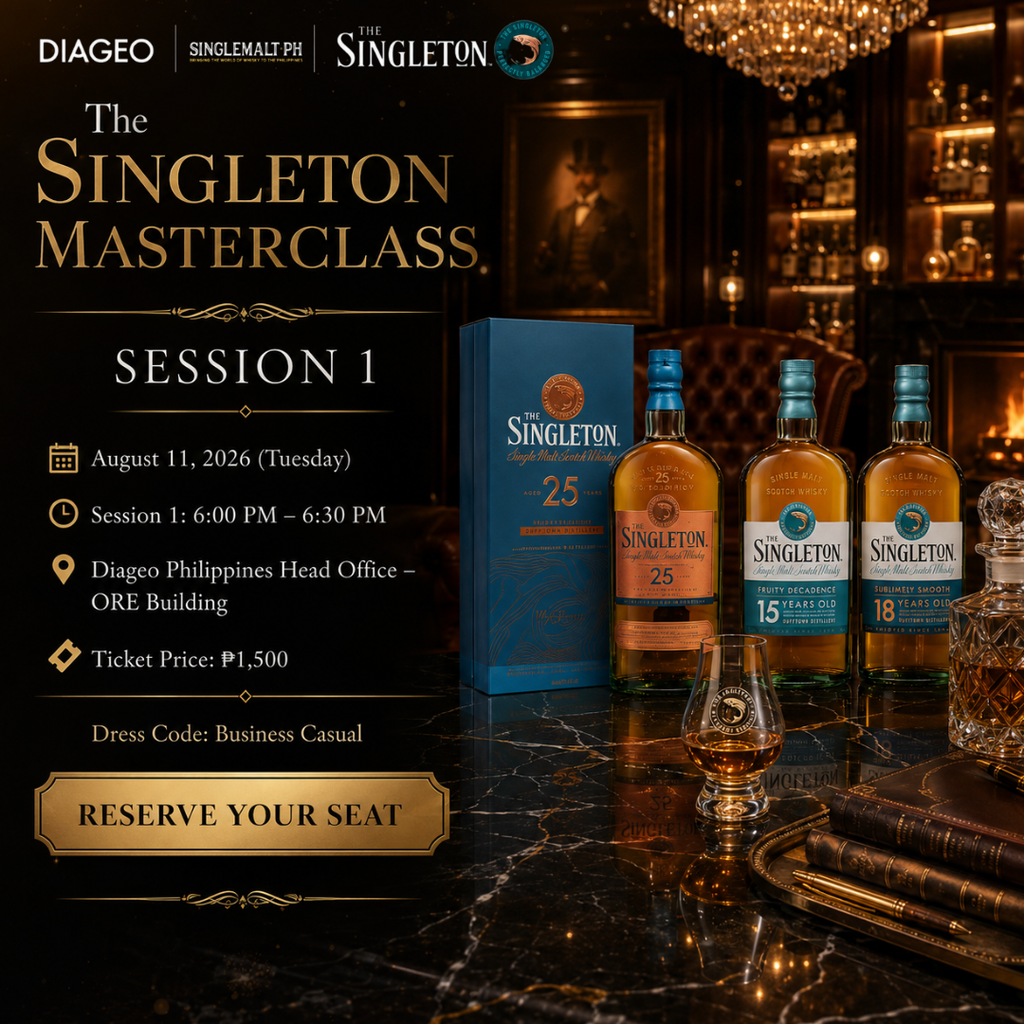 Diageo Singleton Masterclass (Session 1 - August 11, 2026)