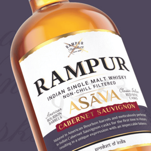Rampur Asāva Cabernet Sauvignon Indian Single Malt Whisky 45% 70cl