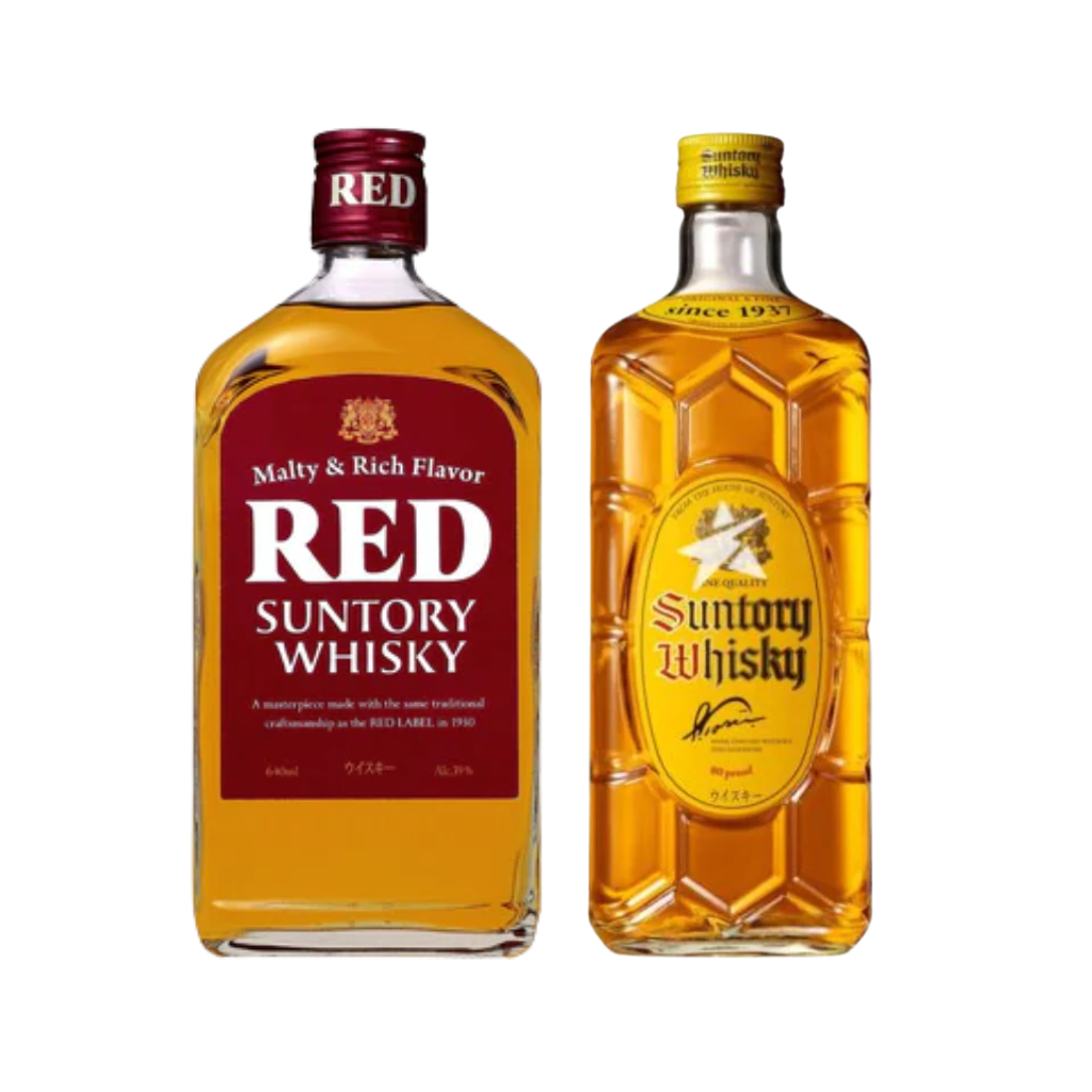 Red Suntory Whisky 64cl + Suntory Kakubin Japanese Whisky 70cl