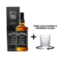 Jack Daniel's Old No. 7 Tennessee Whisky 70cl with Free Spinning Glass