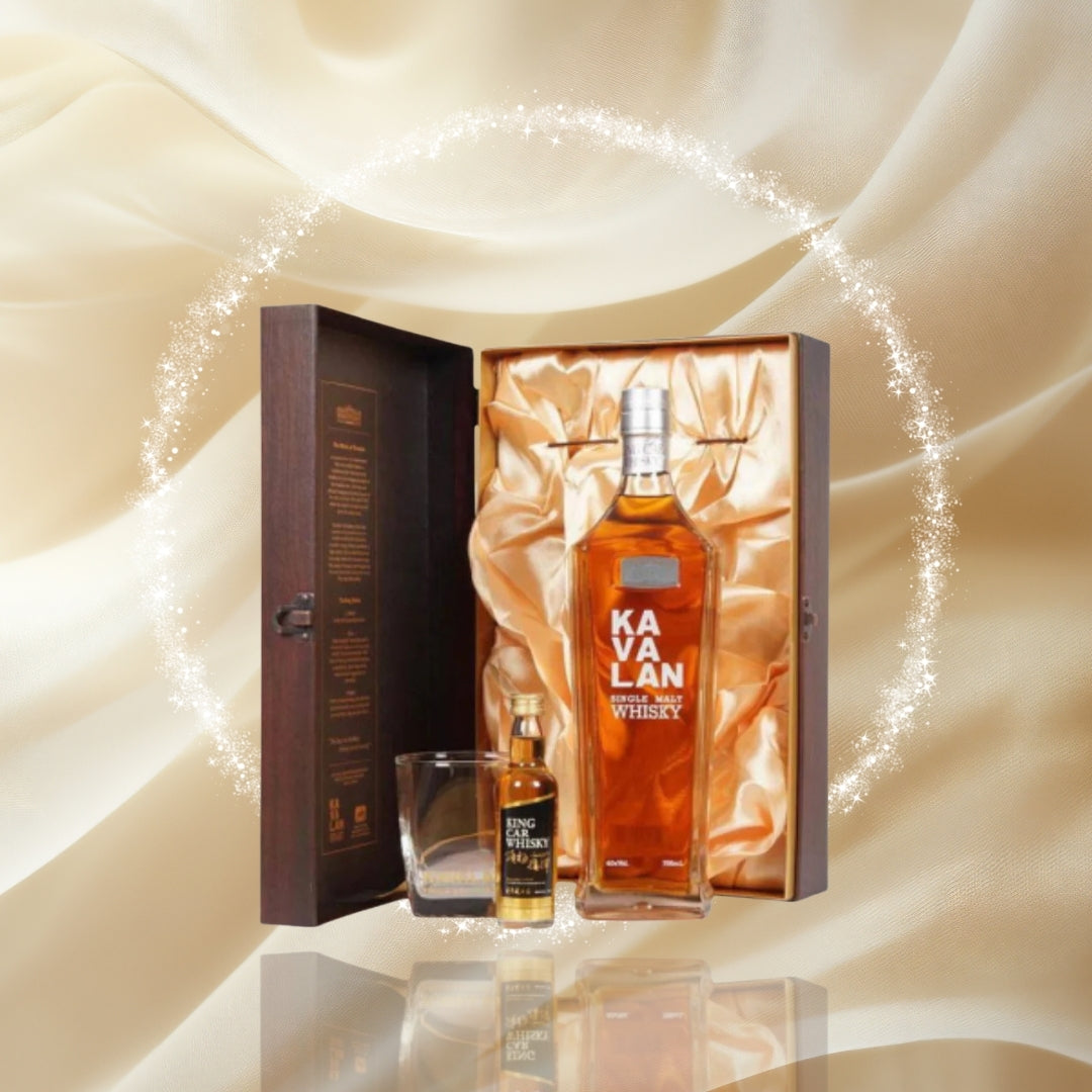 Kavalan Classic Single Malt Whisky 70cl w/ Free Glass and Kingcar Miniature