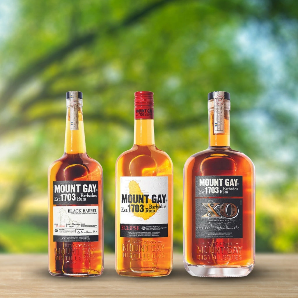 Mount Gay Barbados Rum Set (Eclipse, Black Barrel, XO) 70cl + FREE Travel Bag