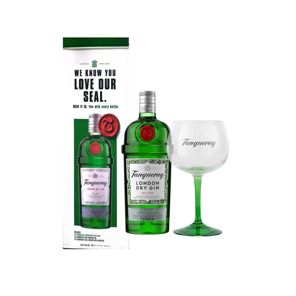 Tanqueray London Dry Gin 75cl + FREE Copa Glass