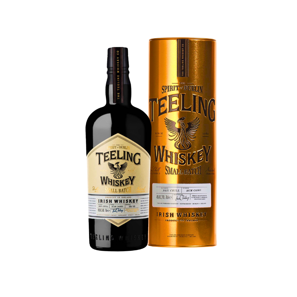 Teeling Irish Whiskey Small Batch Gold Tin Gift Tube 70cl