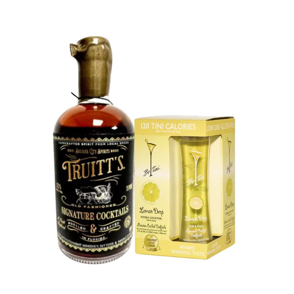 Truitt's Signature "Old Fashioned" Cocktail 75cl with FREE Betini Lemon Drop Cocktail 20cl (4 pax)