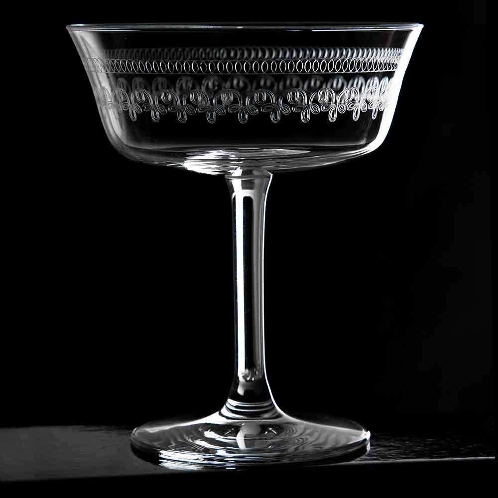 Urban Bar 1910 Fizzio Champagne Glass Saucer Coupe 26cl