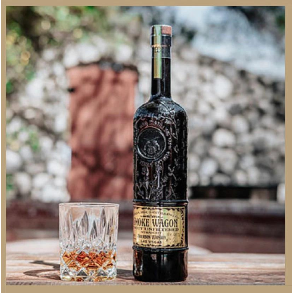 Smoke Wagon Uncut Unfiltered Straight Bourbon Whiskey 75cl