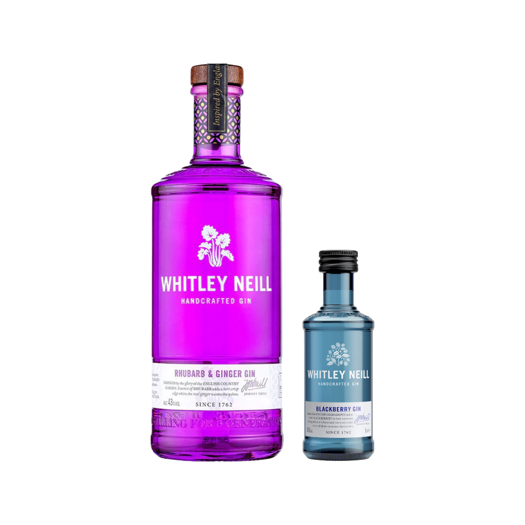Whitley Neill Rhubarb & Ginger Gin 70cl + Free 50ML WN Blackberry
