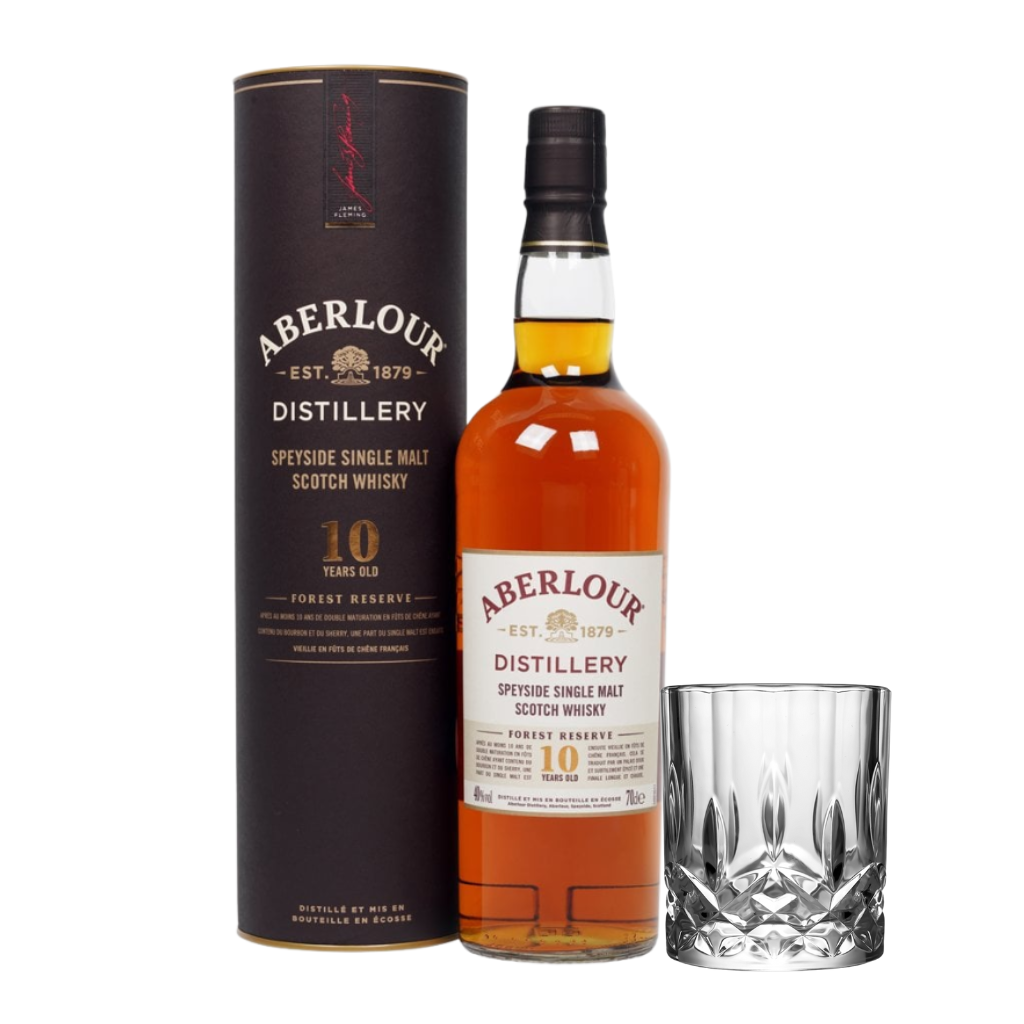 Aberlour 10 Year Old Forest Reserve 70cl with FREE Prism Spinning Glass