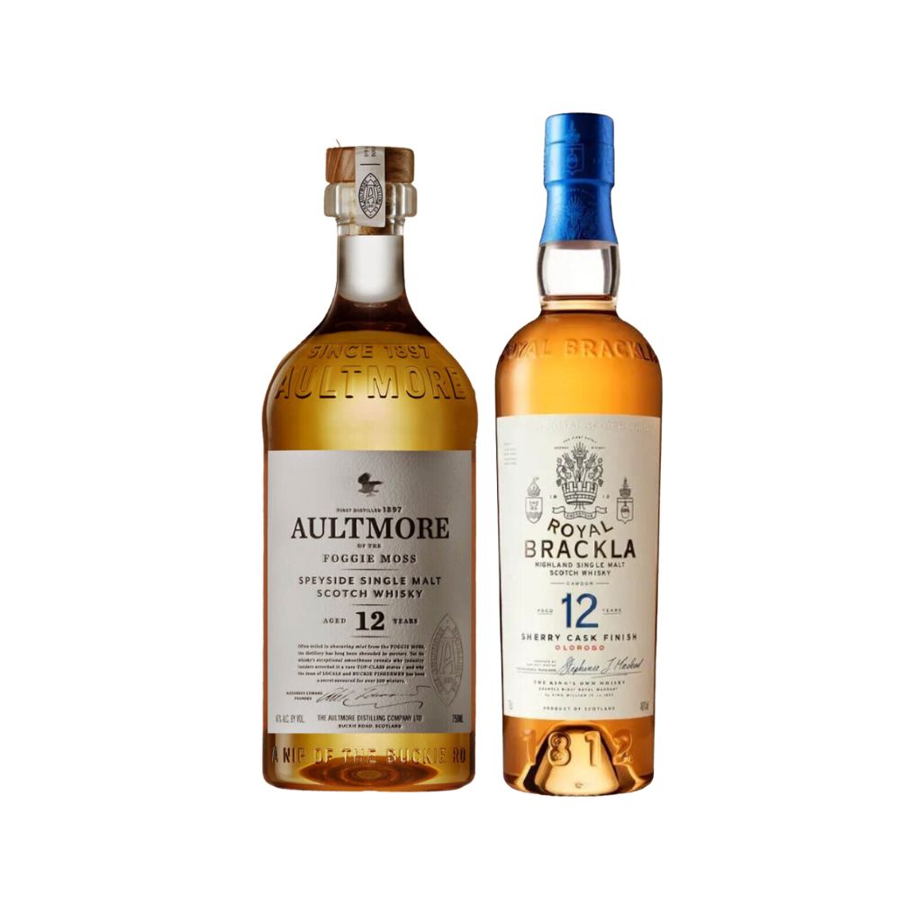 Royal Brackla 12 Year Old + Aultmore 12 Year Old 70cl