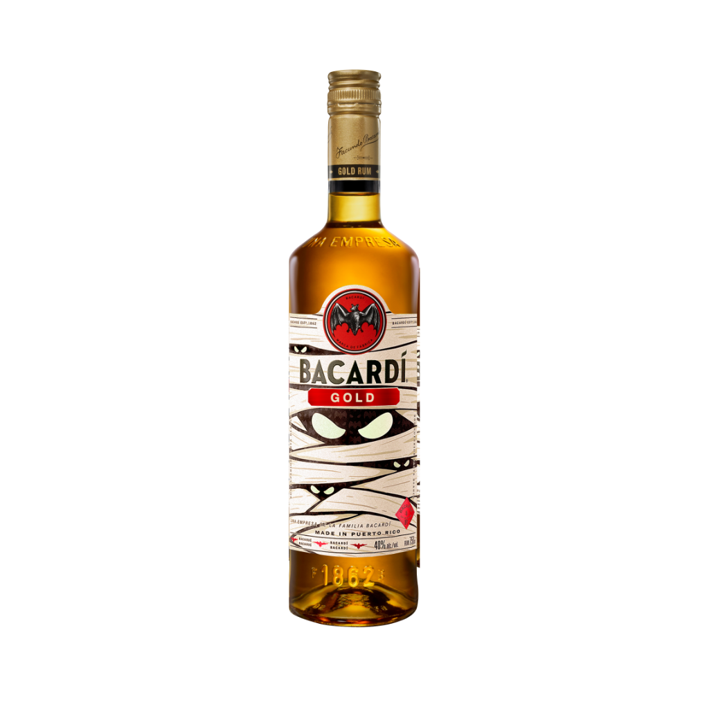 Bacardi Gold Glow In The Dark Limited Edition 75cl