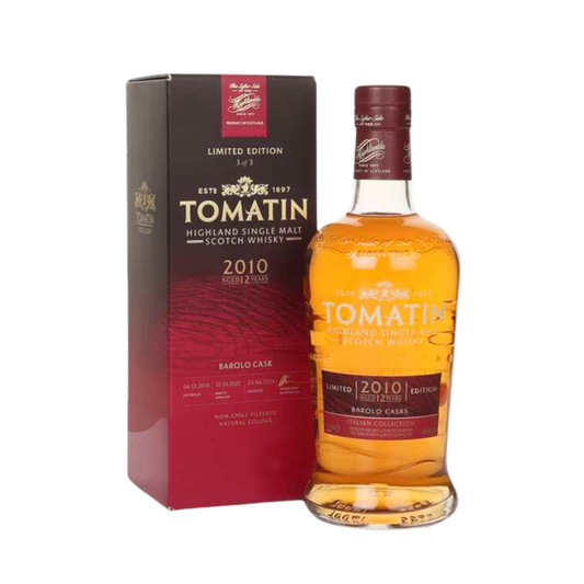 Tomatin 12 Year Old Italian Collection 2010 - Barolo Cask 70cl