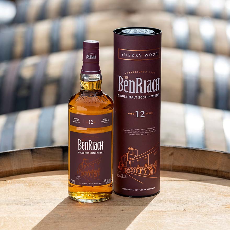 Benriach 12 Year Old Sherry Wood Single Malt Whisky 70cl