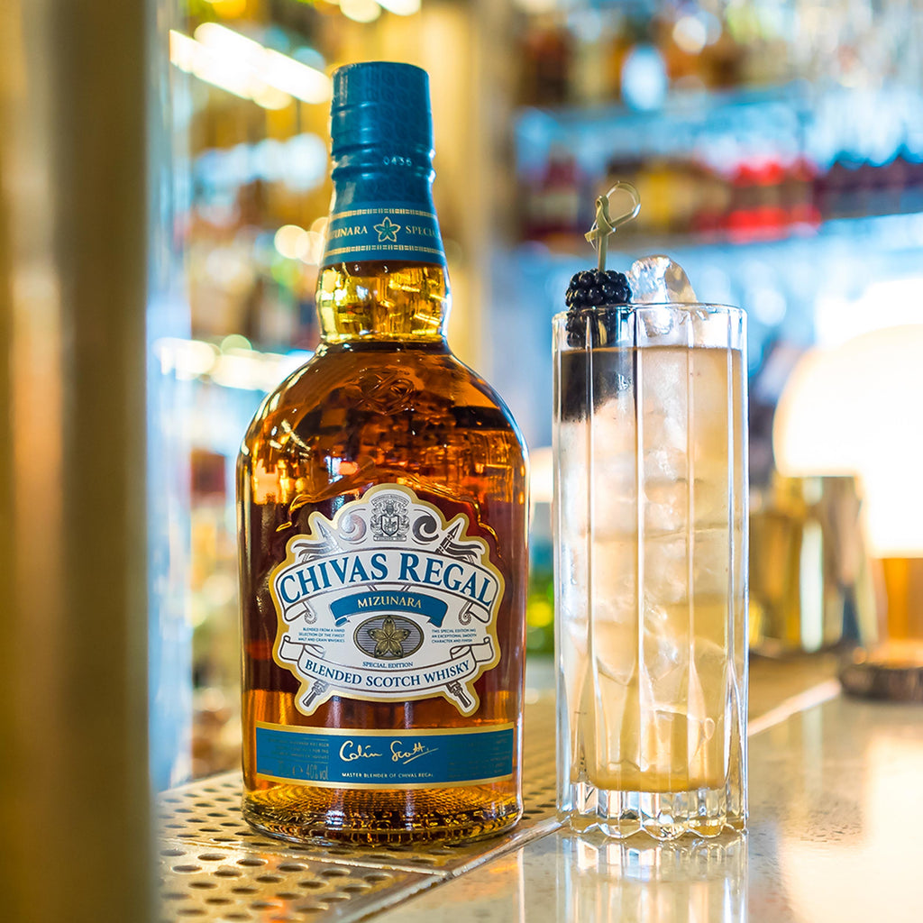 Chivas Regal Mizunara Blended Scotch Whisky 70cl with FREE Prism Spinning Glass