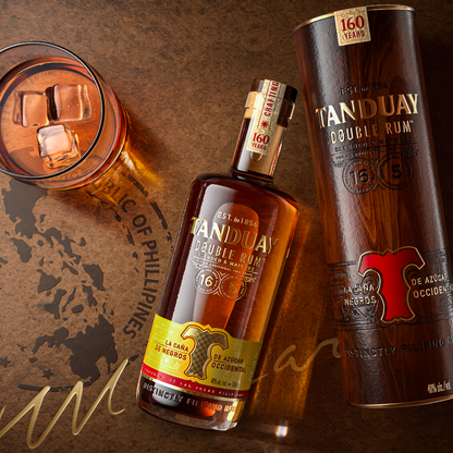 Tanduay Double Rum with FREE Tanduay Glass Rock