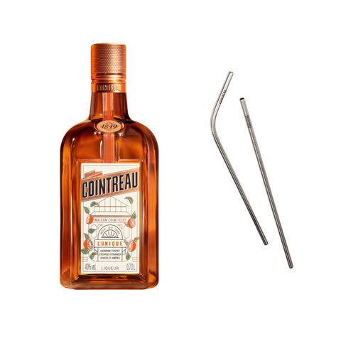 Cointreau Liqueur 70cl + FREE Cointreau Straw