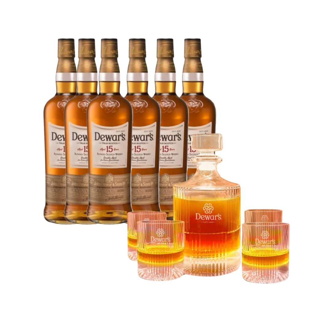 Buy 6 Dewars 15 1L GET FREE Dewars Decanter Set