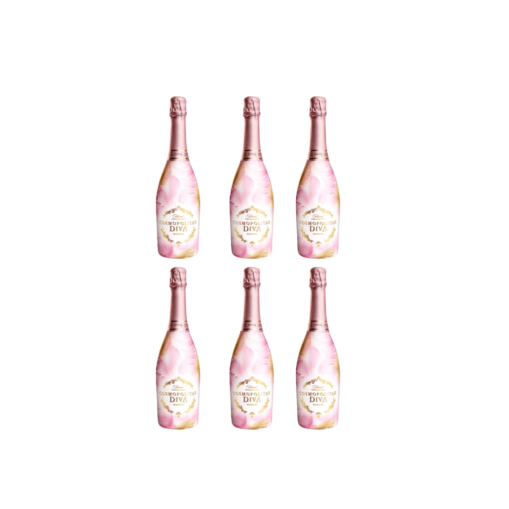 Cosmopolitan Diva Original Sparkling Wine 75cl (6  bottles)