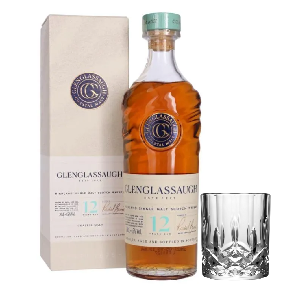 Glenglassaugh 12 Years Old Single Malt Scotch Whisky 70cl with FREE Prism Spinning Glass