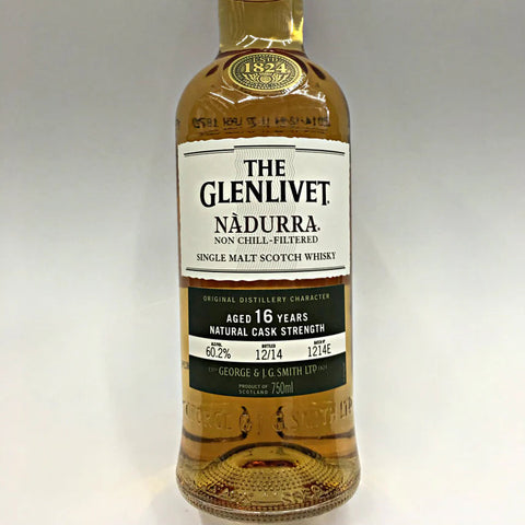 Glenlivet 16 Year Old Nadurra Cask Strength 56.1% batch - 0813Y 70cl (Old Bottling)