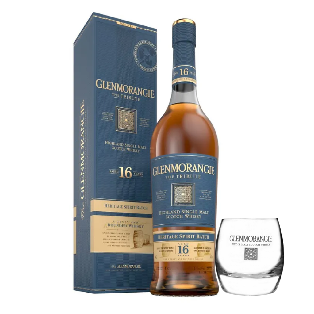 Glenmorangie The Tribute 16 Years Old 1L with FREE Glenmorangie Tumbler