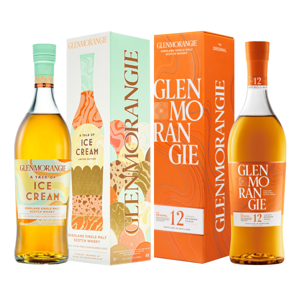 Glenmorangie Tale of Ice Cream 70cl + Glenmorangie 12 Year Old Original Scotch Whisky 70cl