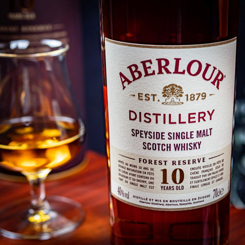 Aberlour 10 Year Old Forest Reserve 70cl with FREE Prism Spinning Glass
