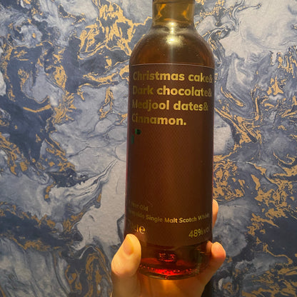 Christmas Cake & Dark Chocolate & Medjool Dates & Cinnamon & Sherry Casks & Casks Strength 12 Year Old 70cl