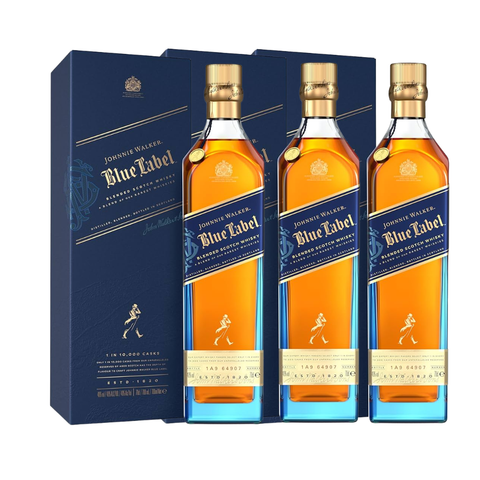 Johnnie Walker Blue Label 70cl (3 bottles)