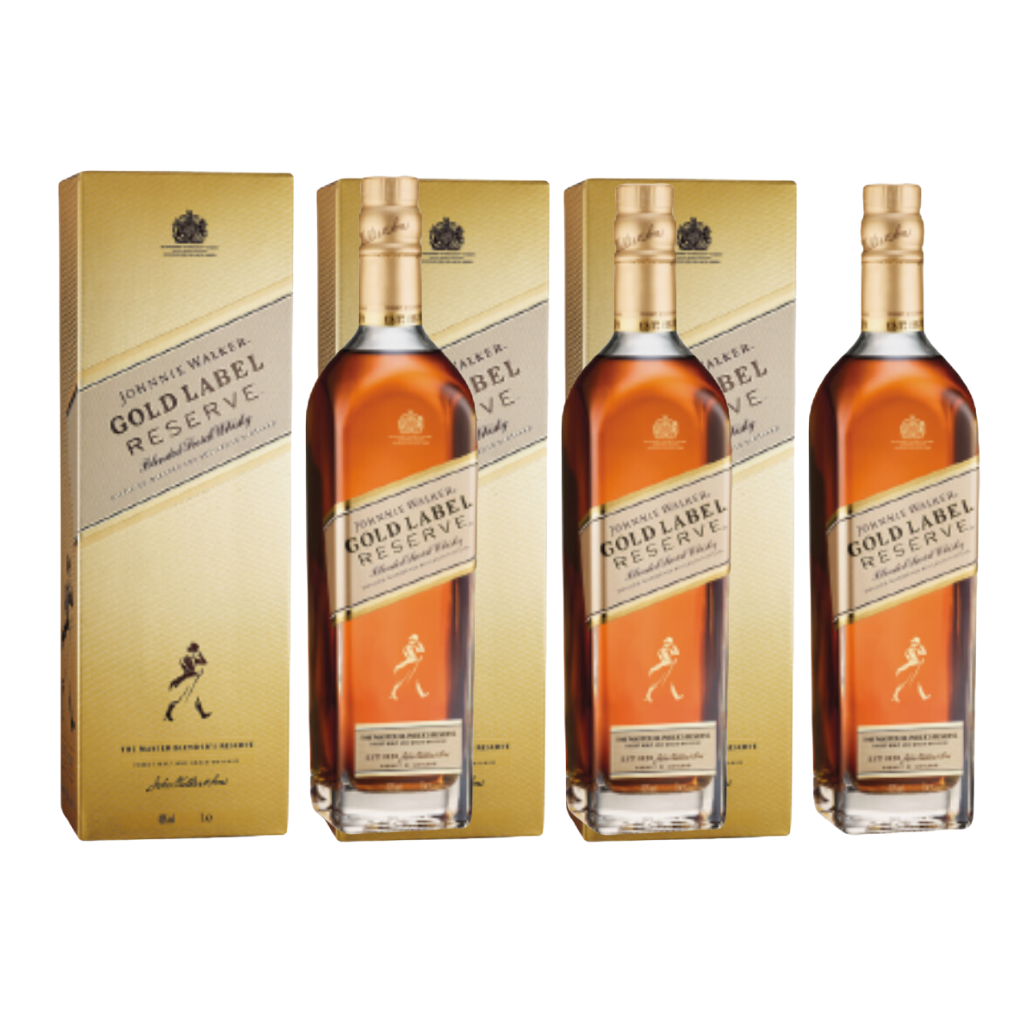 Johnnie Walker Gold Label Reserve 1L (3 Bottles)