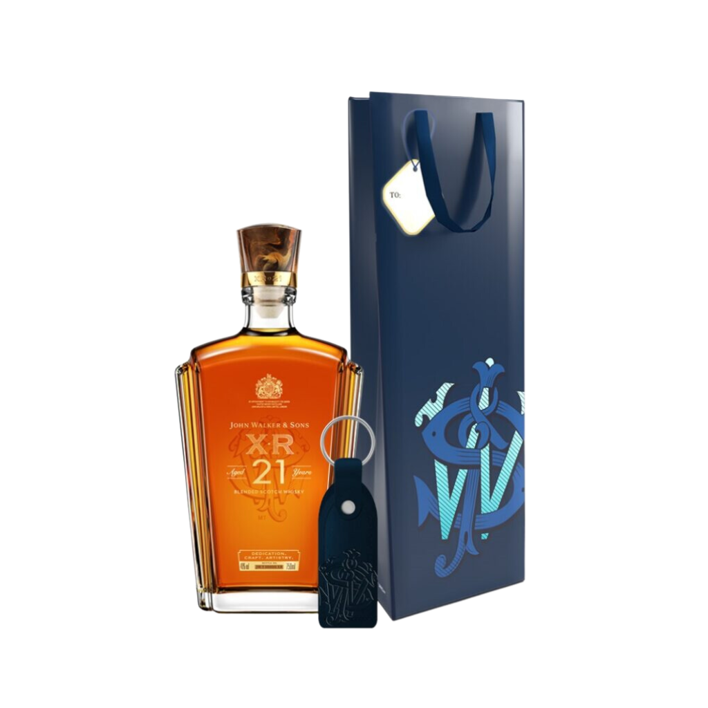 Johnnie Walker XR 21 Year Old 75cl with Gift Bag and Keychain