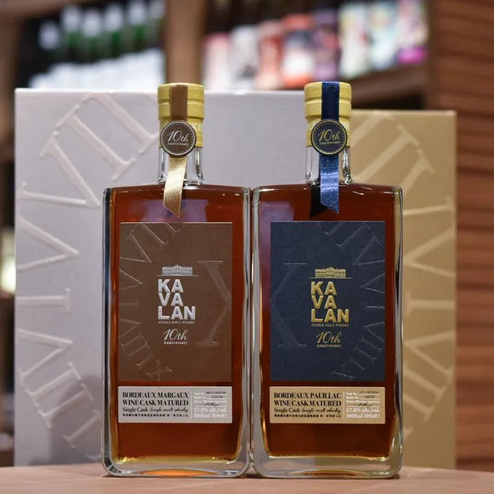 KAVALAN 10th Anniversary シングルモルトウイスキー Kavalan 10th Anniversary Limited Gift Set 1L (2 Bottles