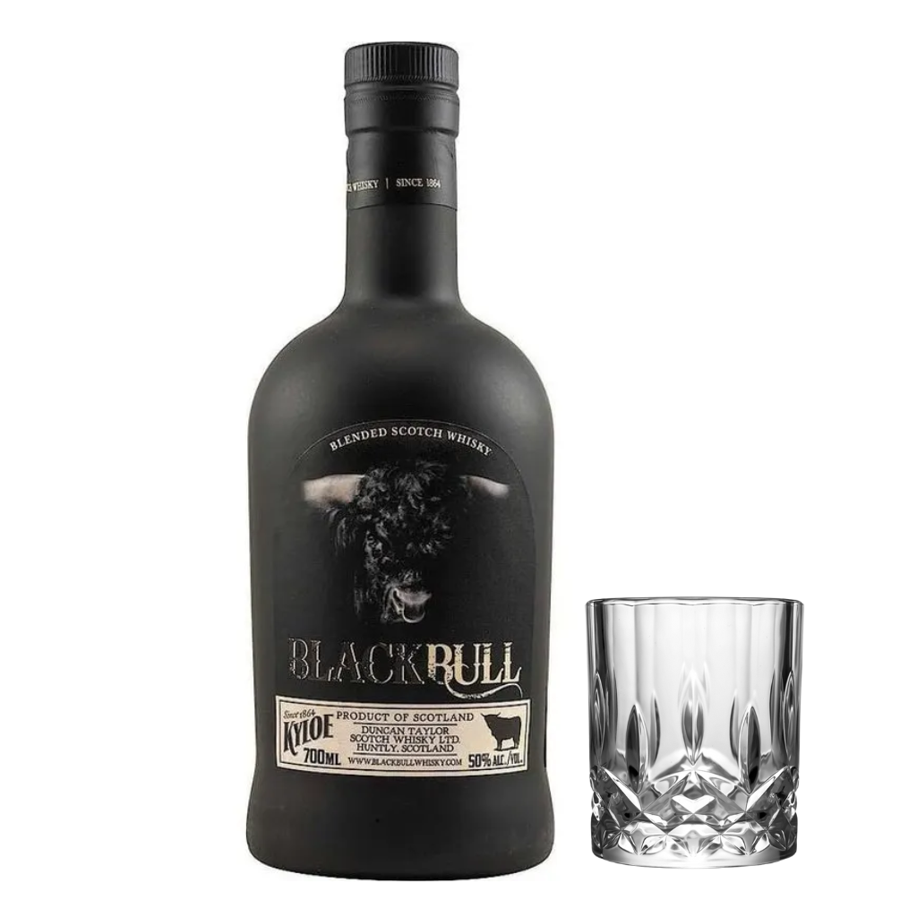 Black Bull Kyloe 50% 70cl with FREE Prism Spinning Glass