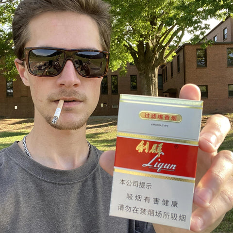 Liqun Red Cigarettes - 1 Ream (Not in Good Condition)