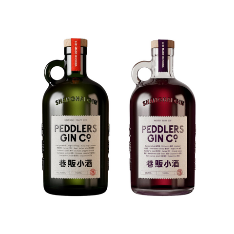 Peddlers Shanghai Gin 70cl + Salted Plum Gin 70cl