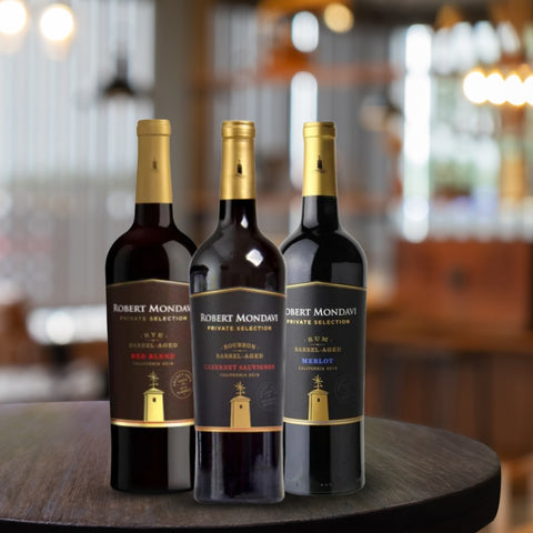 Robert Mondavi Private Selection Barrel Aged Bundle (Bourbon, Rye, Rum) 75cl
