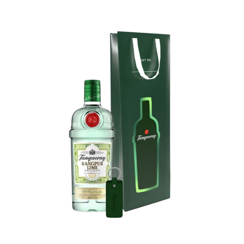 Tanqueray Rangpur Distilled Gin 1L with Gift Bag and Keychain