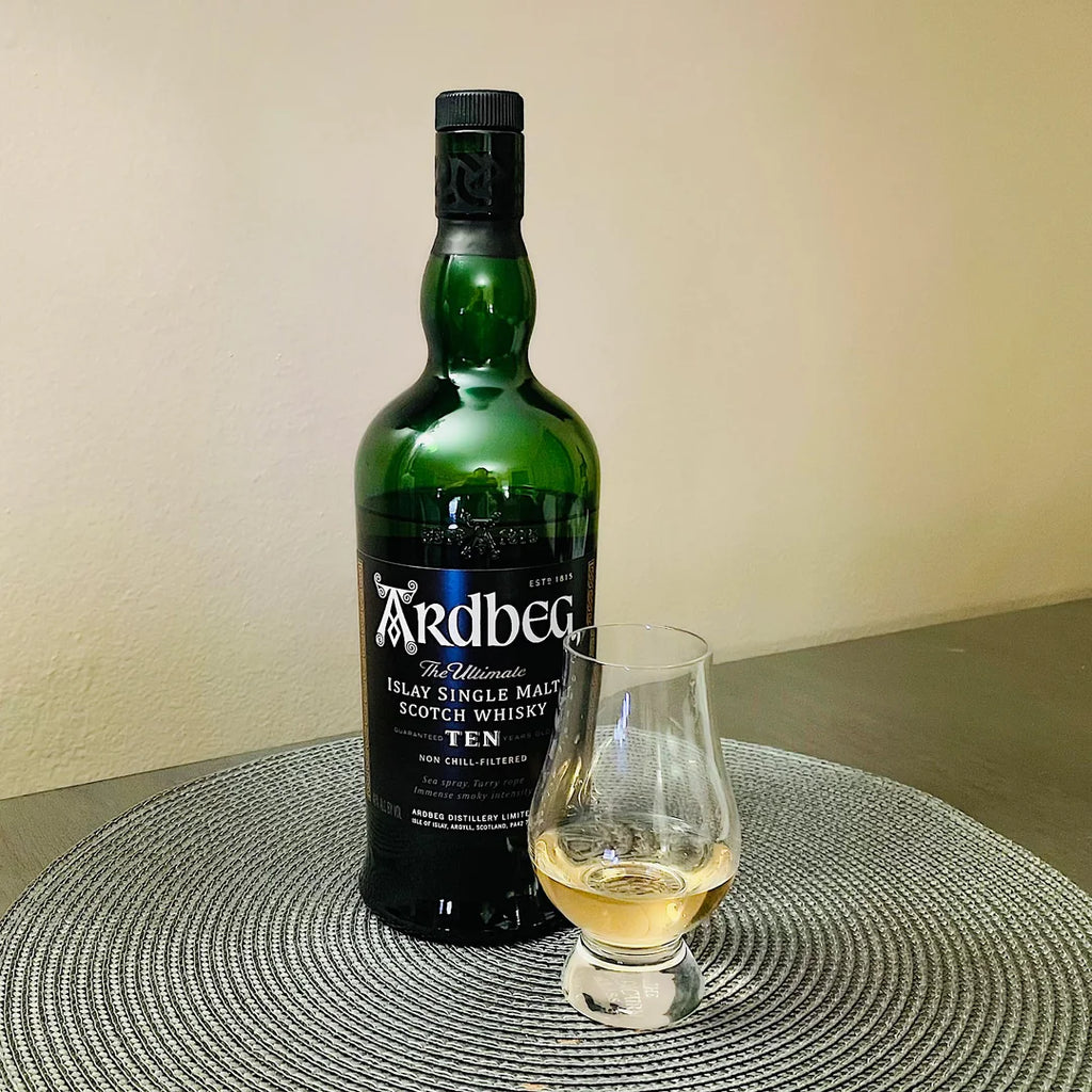 Ardbeg 10 Year Old Single Malt Scotch Whisky 70cl Gift Set