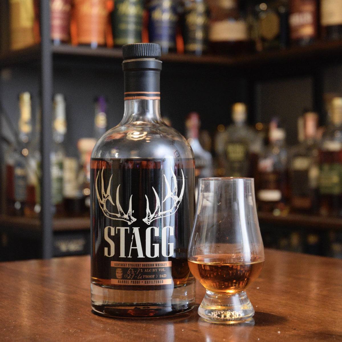 Stagg Barrel Proof Straight Bourbon Whiskey  Batch 24D 63.7 %ABV 127.4 Proof