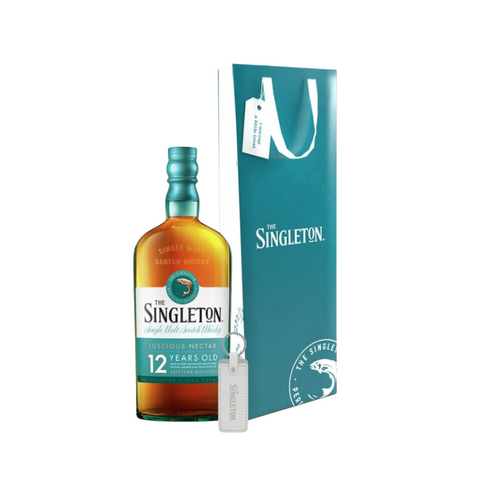 Singleton of Dufftown 12 Year Old Single Malt Scotch Whisky 70cl with Gift Bag and Keychain