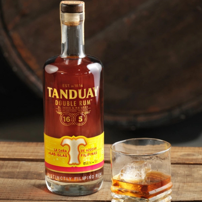 Tanduay Double Rum with FREE Tanduay Glass Rock