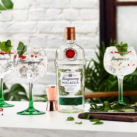 Tanqueray Malacca Gin 1L with Gift Bag and Keychain