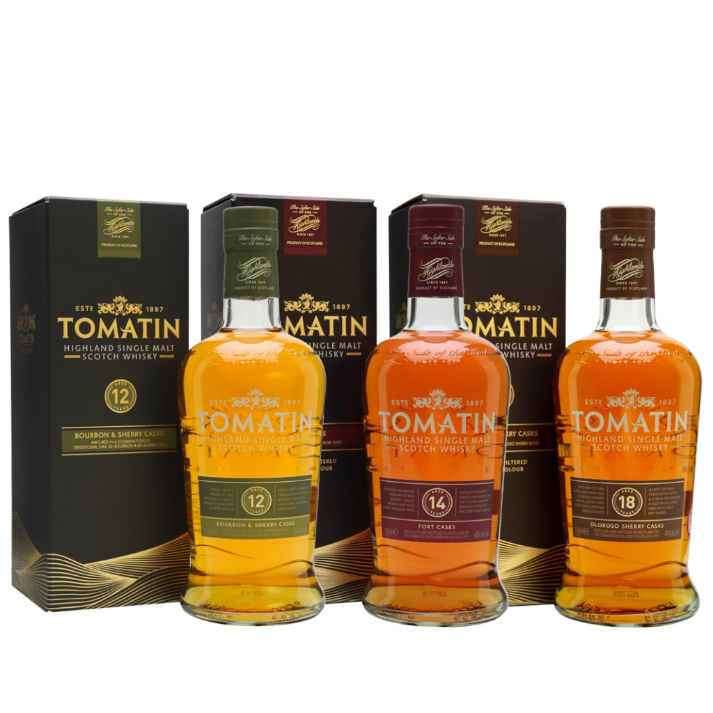 Tomatin Bundle - 12 YO, 14 YO, 18 YO 70cl