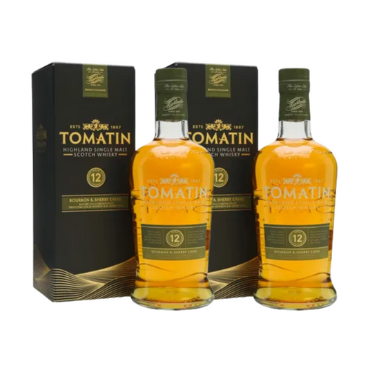 Tomatin 12 Year Old Single Malt Scotch Whisky 70cl (2 bottles)