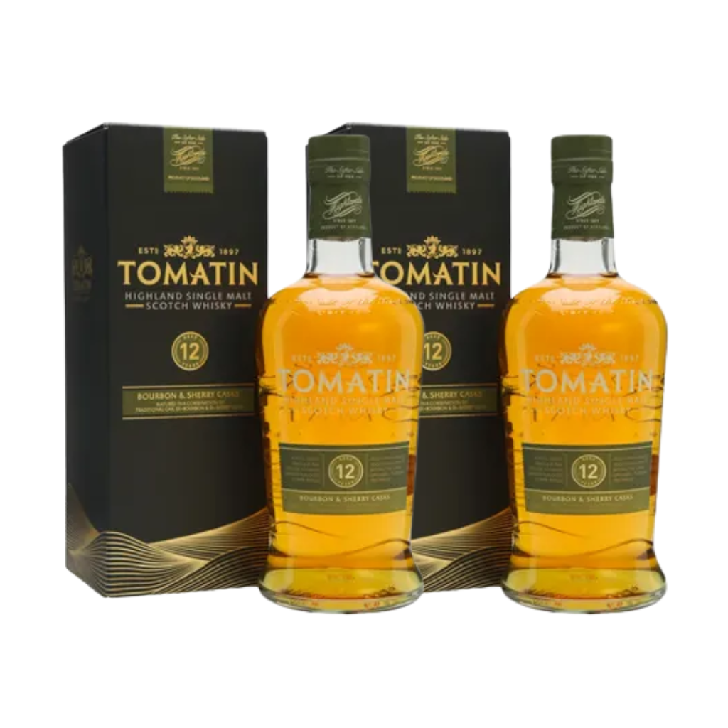 Tomatin 12 Year Old Single Malt Scotch Whisky 70cl (2 bottles)