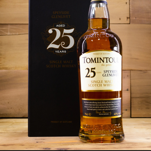 Tomintoul 25 Year Old Single Malt Scotch Whisky 70cl